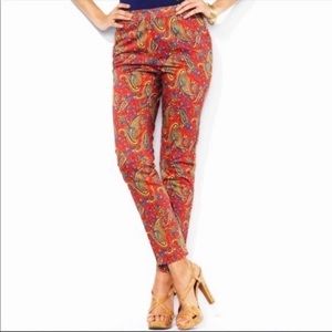 Ralph Lauren Paisley pants size 8